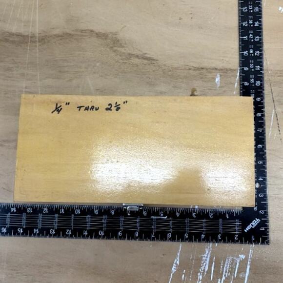 16-Piece 1/4" - 2-1/8" Woodworking Forstner Style Drill Bit Set & Wood Case - Picture 5 of 6